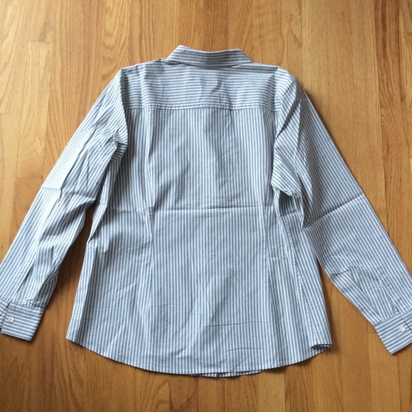 J. Jill Perfect Shirt ⭐️ striped ⭐️ cotton mix - Picture 4 of 6